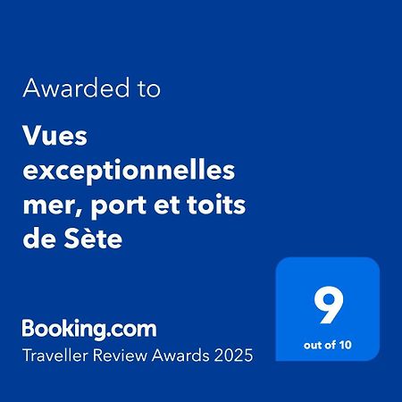 Vues Exceptionnelles Mer, Port Et Toits De Sète Zewnętrze zdjęcie